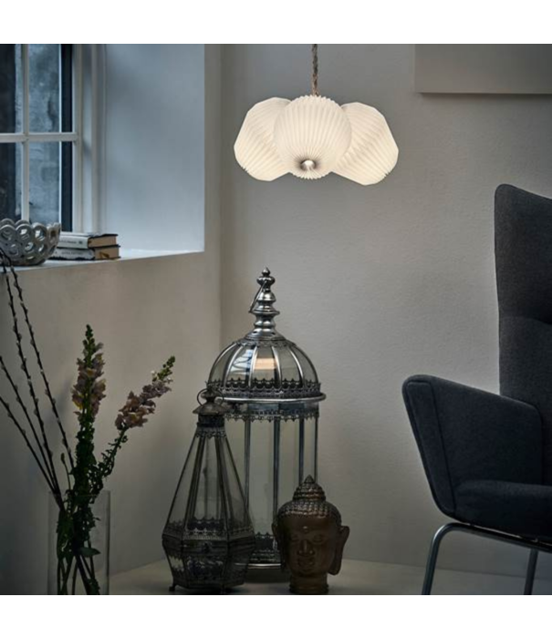 Le klint  Model 130 Bouquet 3 Hanglamp, linnen snoer