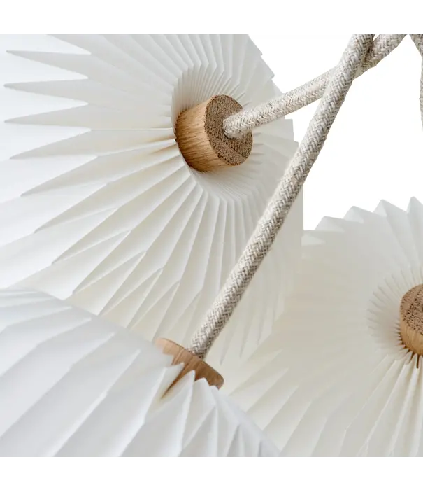 Le klint  Model 130 Bouquet 3 Hanglamp, linnen snoer
