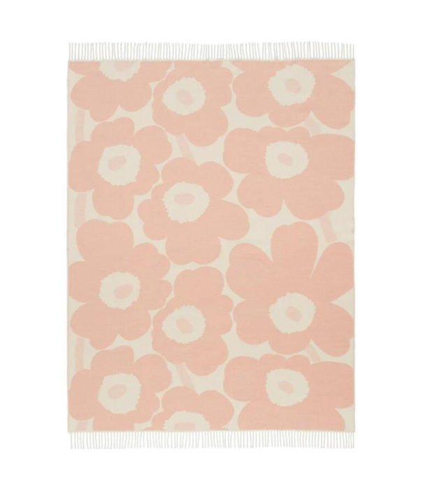 Marimekko Marimekko Unikko Wool Blanket Pink 130 x 180