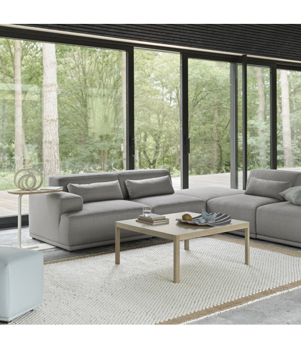 Muuto Connect Soft 3-zitter, open rechts, stof Hearth 008 Gingersnap