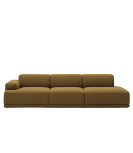 Connect Soft 3-seater Sofa open right, fabric Hearth 008