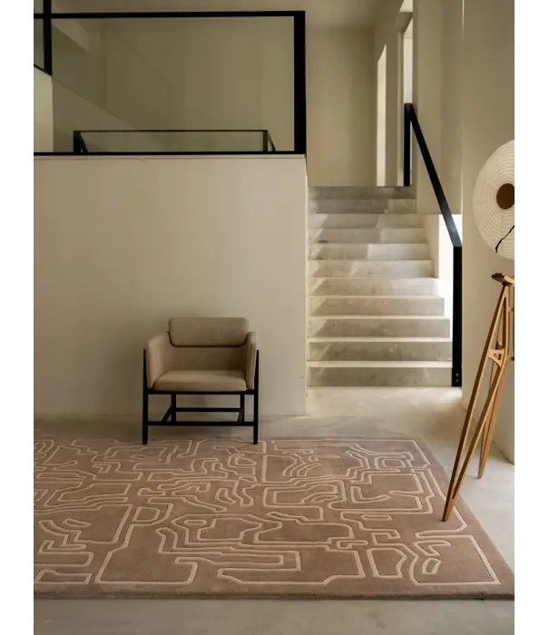 Massimo Copenhagen  Massimo  Structures 2.0 Rug Wool Pale Rose