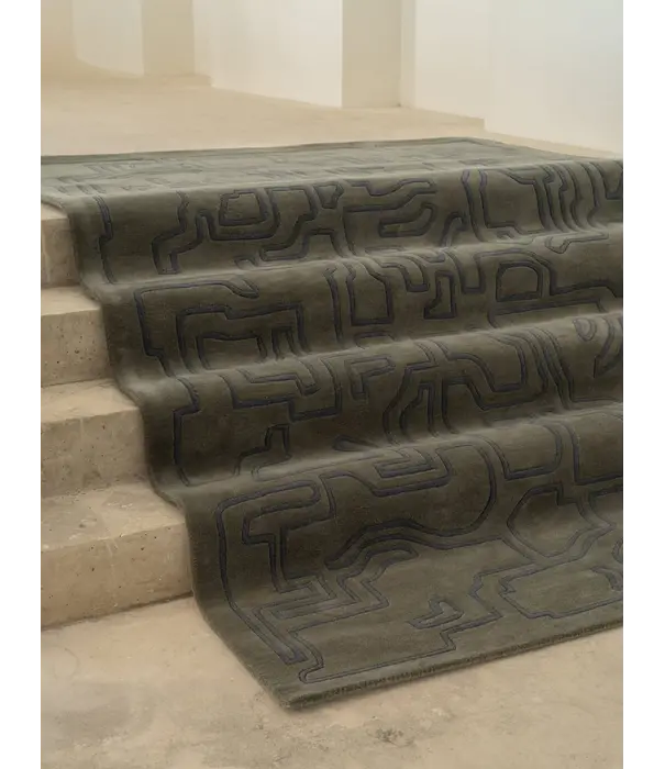 Massimo Copenhagen  Massimo  Structures 2.0 Rug Wool Arctic Green