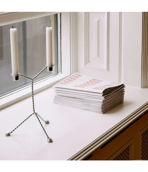 Hay  Hay Wire Candlestick / steel