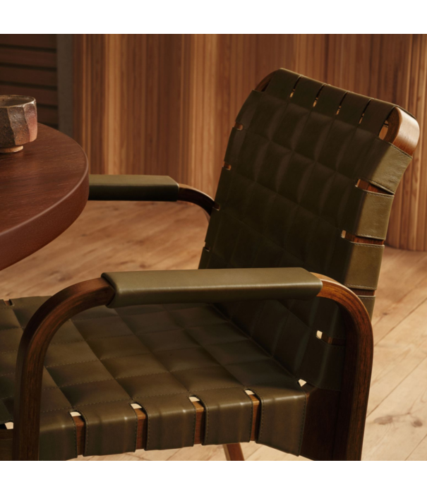 Artek  Artek Aalto Armchair 45 birch, natural coloured leather