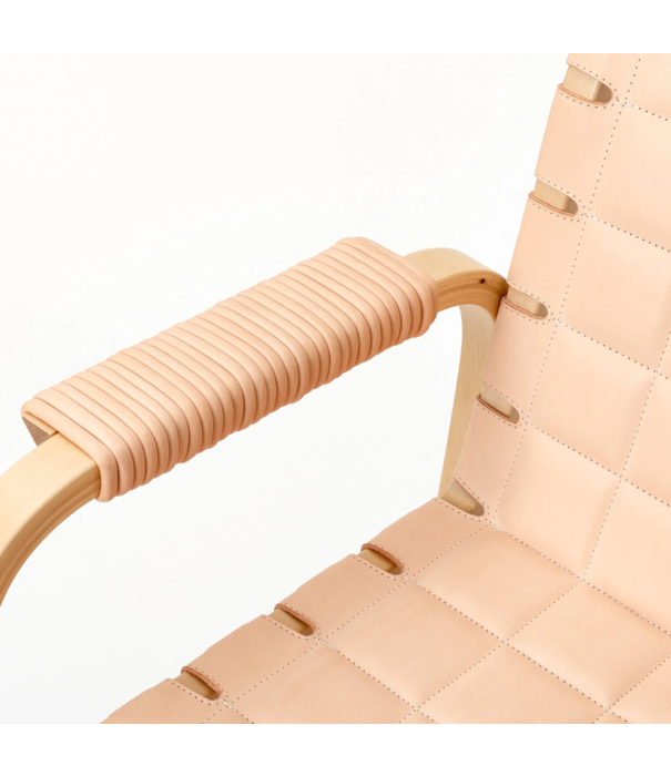 Artek  Artek Aalto Armchair 45 birch, natural coloured leather