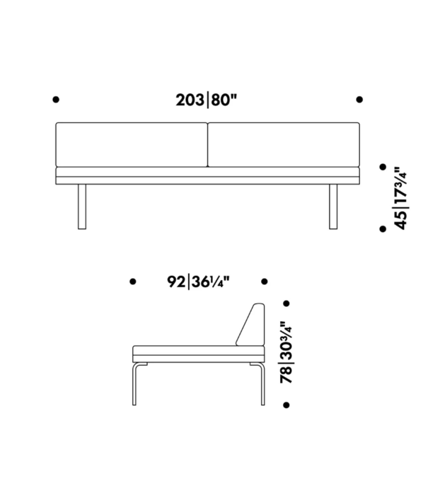 Artek  Artek Alvar Aalto Day Bed 710 stof Mello