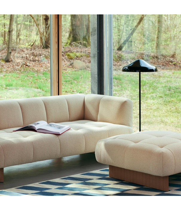 Hay  Hay Quilton Lift Ottoman, wood base, variants