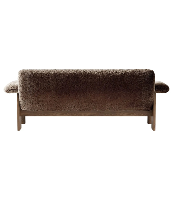 Audo Audo Brasilia Sofa walnut, Curly Sahara Sheepskin