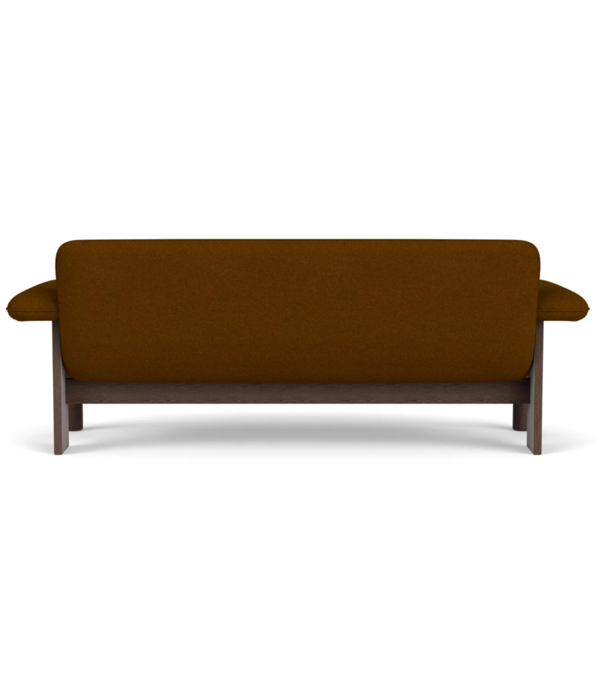 Audo Audo Brasilia 2-seater Sofa dark oak, fabric Baru 0450 Gold