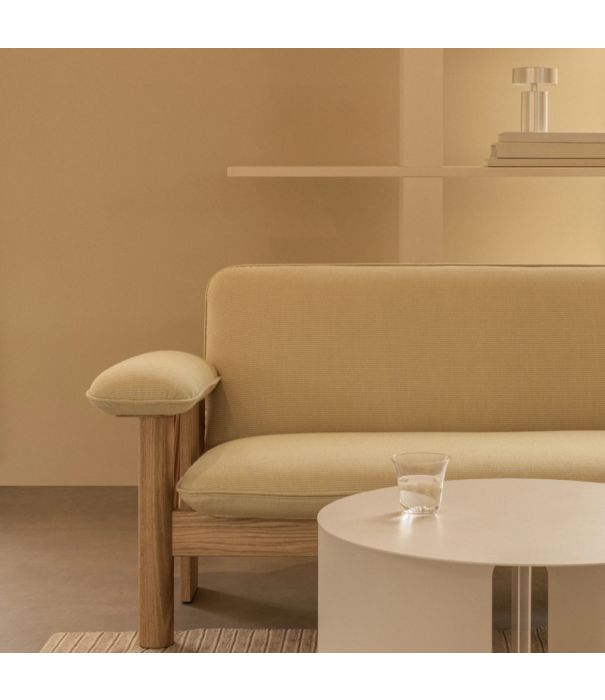 Audo Audo Brasilia 2-seater Sofa dark oak, fabric Avalon 012