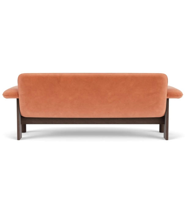 Audo Audo Brasilia 2-zits Bank donker eiken, Avalon 012 Pink