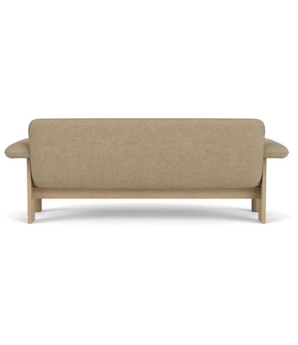 Audo Audo Brasilia 2-seater Sofa natural oak, Boucle 02 sand