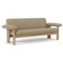 Audo Brasilia 2-seater Sofa natural oak, Boucle 02 sand