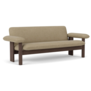 Audo Brasilia 2-seater Sofa dark oak, Boucle 02 sand