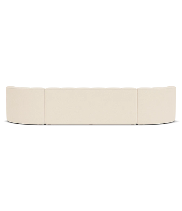 Audo Audo Eave Seamline Modular Bank 4 zits , configuratie 1 - Logan Jasmine