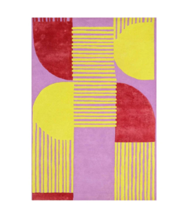 Finarte Stool Vloerkleed yellow - pink