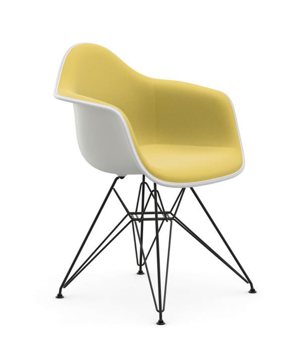 Vitra  Vitra Eames DAR Plastic Armchair upholstered, black base
