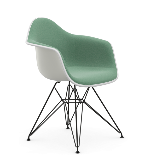 Vitra  Vitra Eames DAR Plastic Armchair upholstered, black base