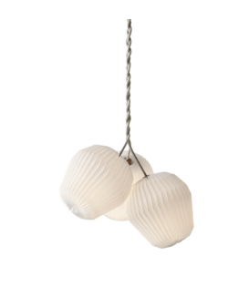Model 130 Bouquet 3 Pendant, linen cord