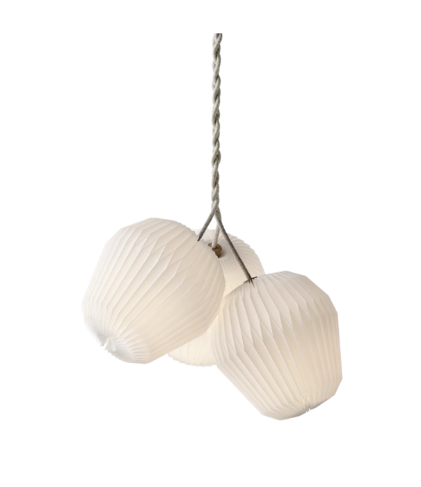 Le klint  Model 130 Bouquet 3 Pendant, linen cord