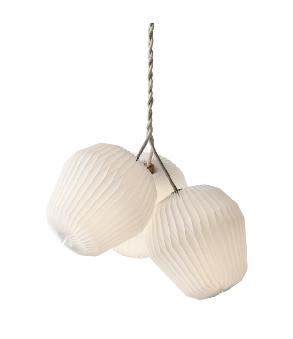 Le klint  Model 130 Bouquet 3 Hanglamp, linnen snoer