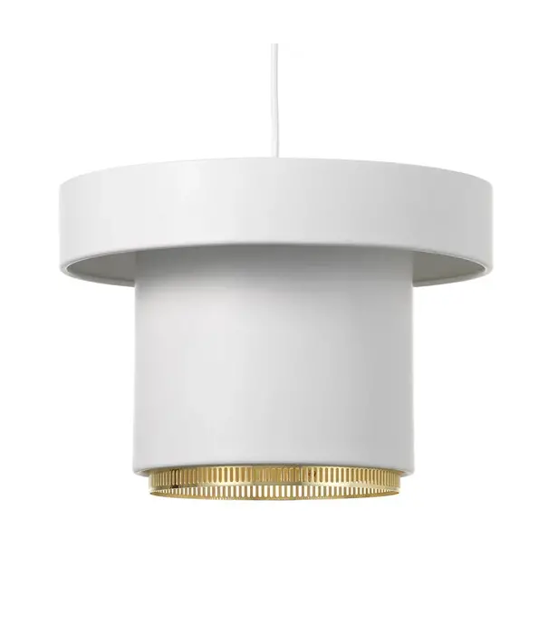Artek  Artek A201 pendant, white - brass