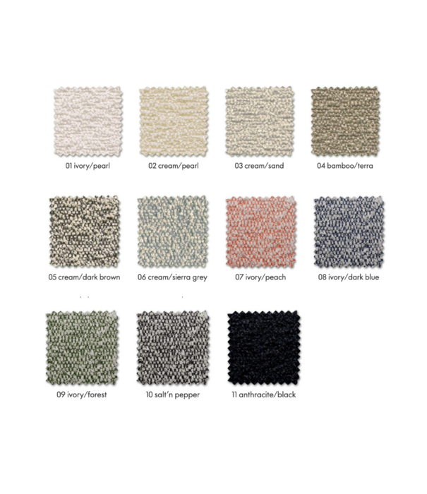 Vitra  Vitra Eames Lounge Chair & Ottoman walnut natural , fabric Nubia