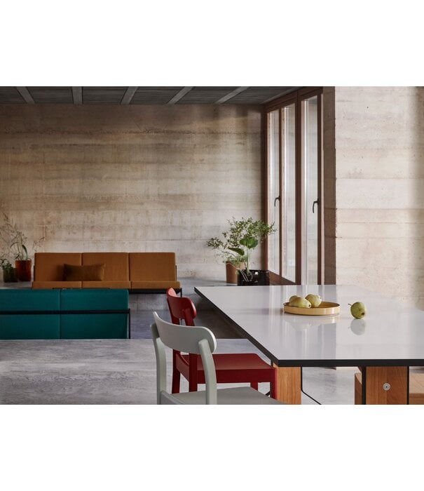 Artek  Artek Kiki 2-zits Bank stof Zebra, zwart frame