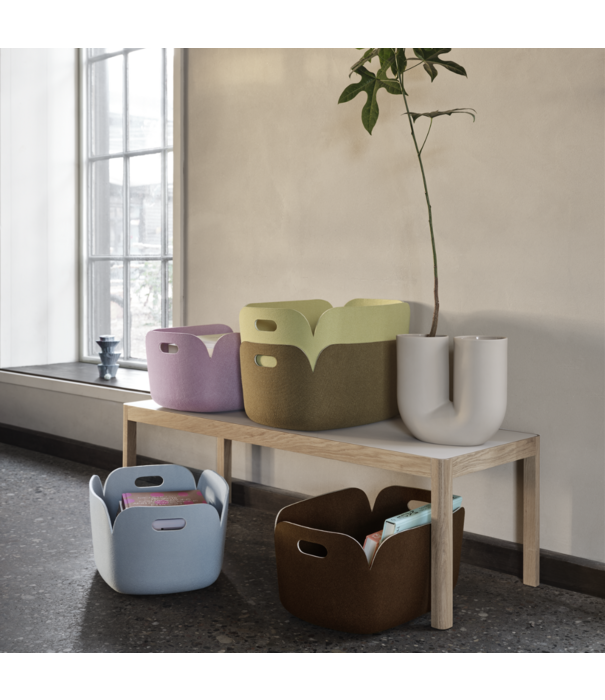 Muuto Restore Opbergmand black melange