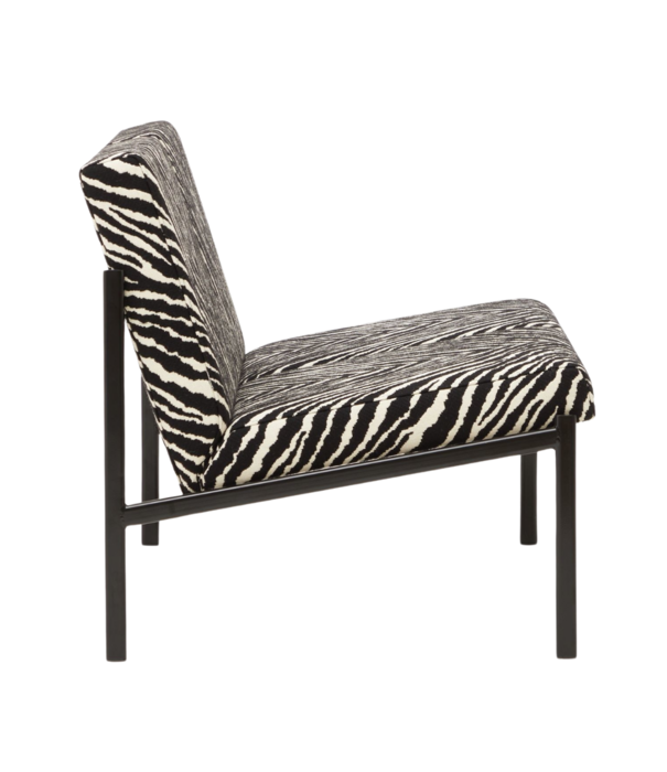 Artek  Artek Kiki Two Seater Sofa Zebra fabric, black frame