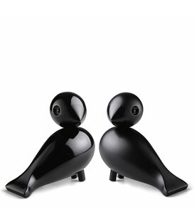 Lovebirds black, set of 2