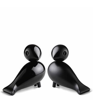 Lovebirds zwart, set van 2