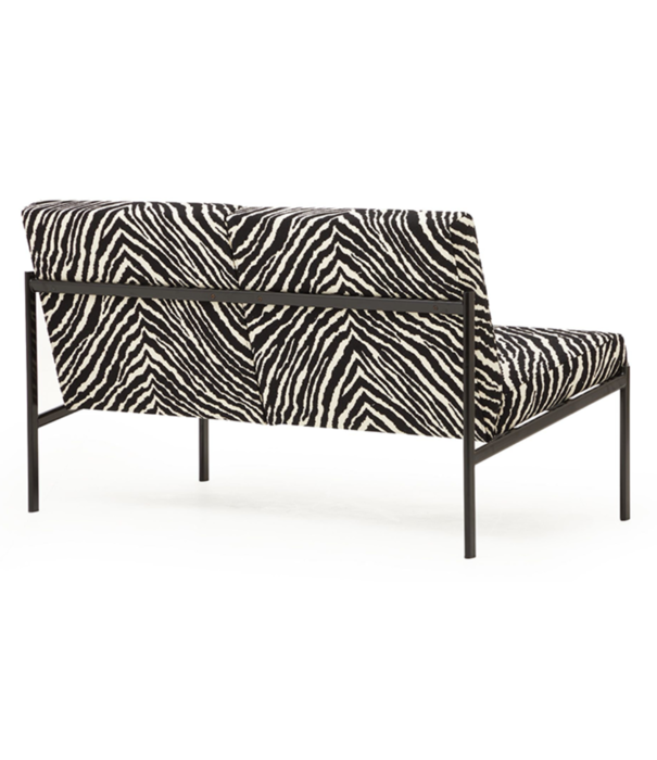 Artek  Artek Kiki Two Seater Sofa Zebra fabric, black frame
