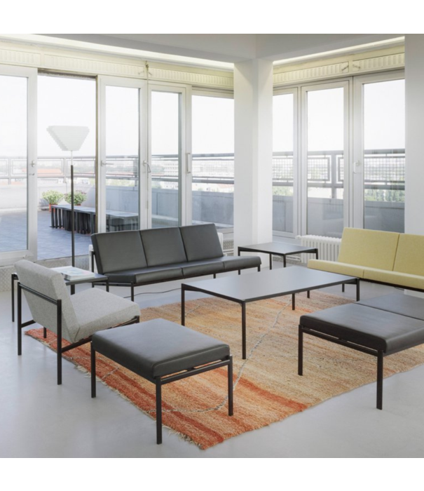 Artek  Artek Kiki Two Seater Sofa Zebra fabric, black frame