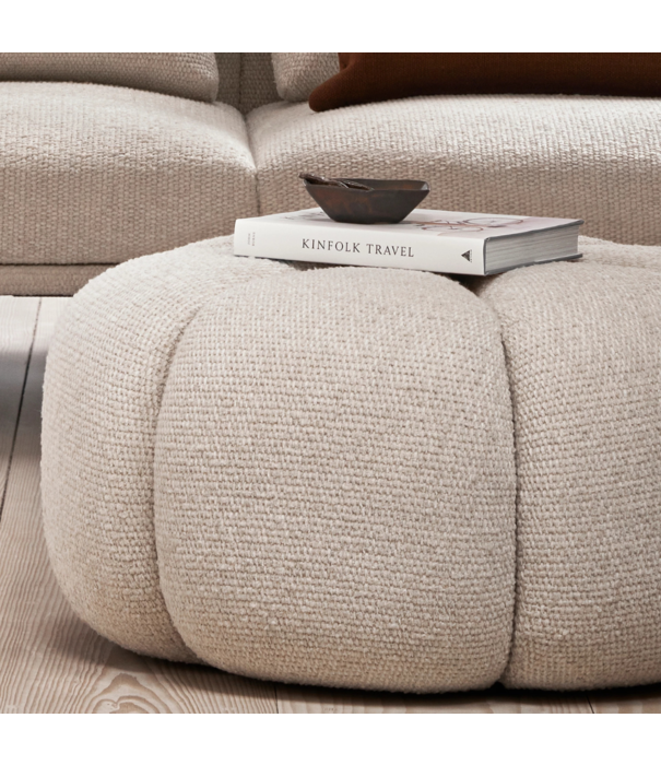 Vipp  Vipp 655 Poef  wavy off white, light grey