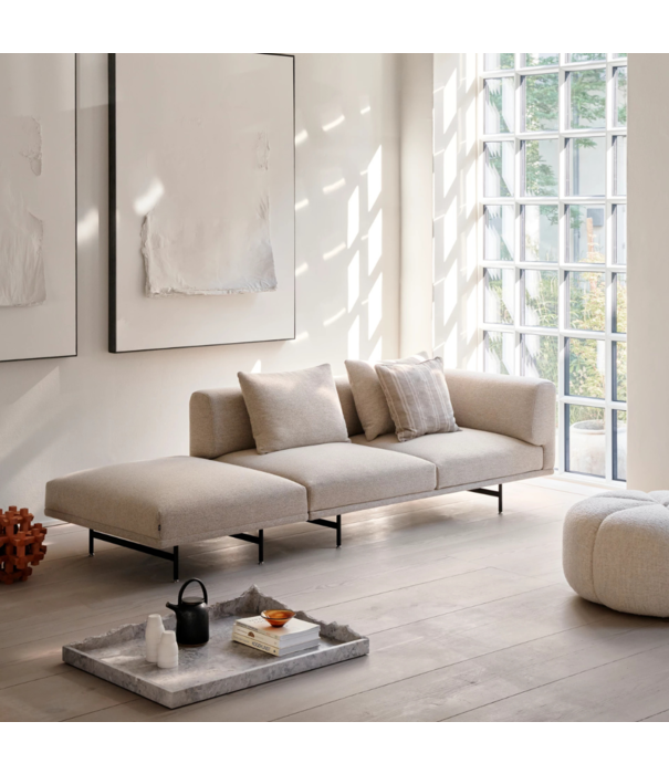 Vipp  Vipp 655 Pouf wavy off white, light grey