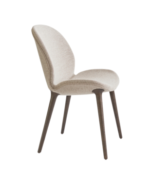 Vipp 462 Lodge Eetkamerstoel donker eiken, Brook beige
