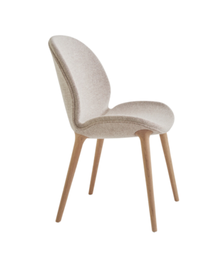 Vipp 462 Lodge Eetkamerstoel licht eiken, Brook beige
