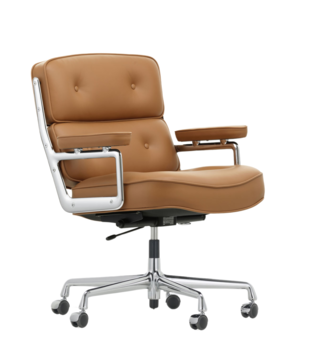 Vitra Lobby Chair ES 104 Bureaustoel cognac leer