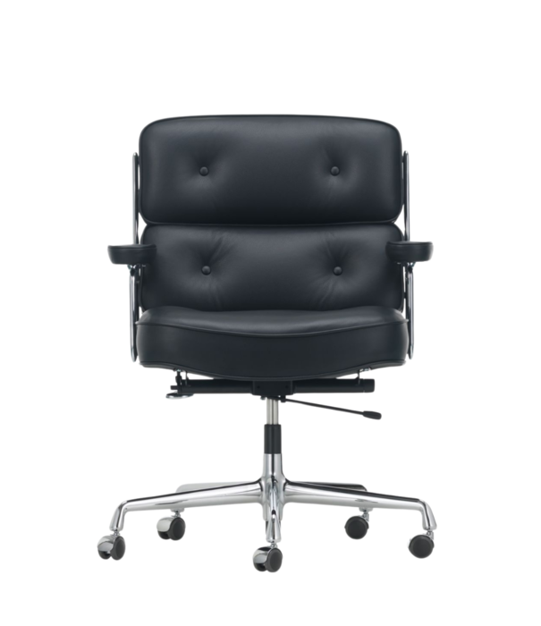 Vitra  Vitra Lobby Chair ES 104 Bureaustoel zwart leer