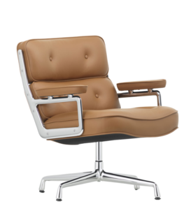Vitra Lobby Chair ES 105 Fauteuil cognac leer