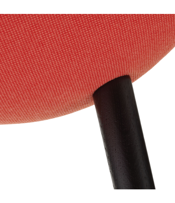 Vitra  Organic Chair Conference black ash, Hopsak coral-poppy red