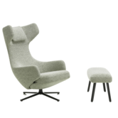 Grand Repos lounge chair w. Panchina, Nubia ivory-forest