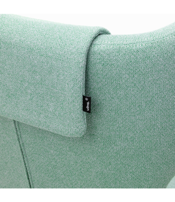 Vitra  Grand Repos Lounge Stoel m. Ottoman, Dumet pale blue-emerald