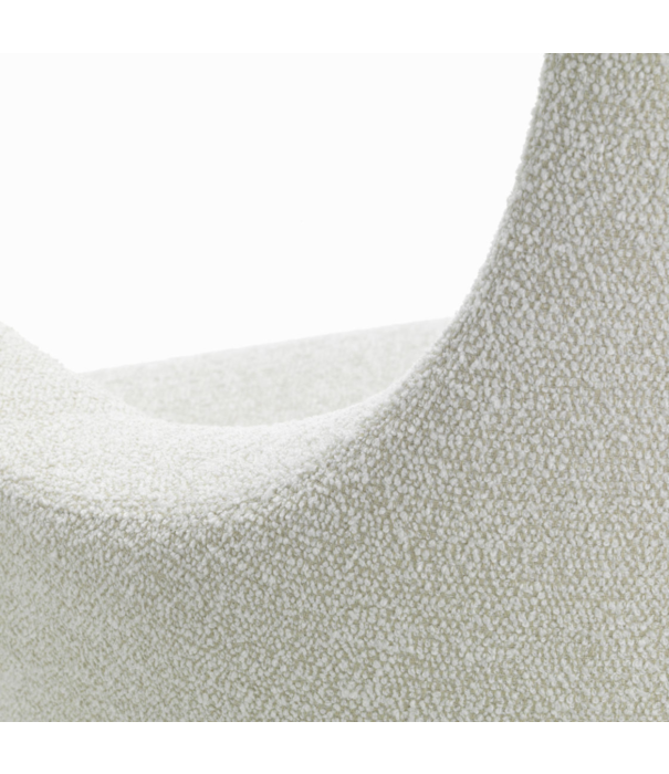 Vitra  Grand Repos Lounge Stoel m. Ottoman, Nubia ivory-pearl