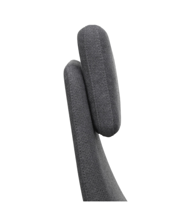 Vitra  Vitra Grand Relax lounge stoel zwart leer,  stof Dumet carbon-black