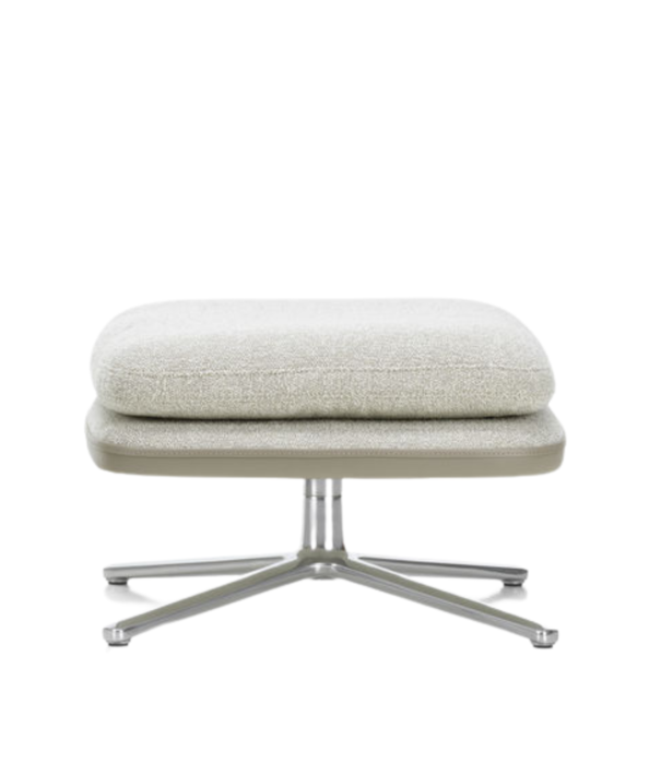 Vitra  Vitra Grand Relax lounge stoel sand leer,  Nubia cream-sand