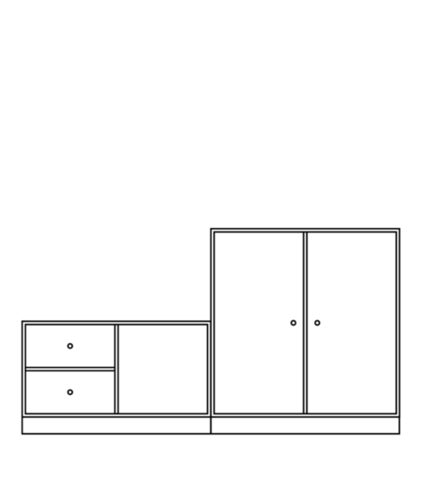 Montana Furniture  Montana Selection Rest I Bank met plint