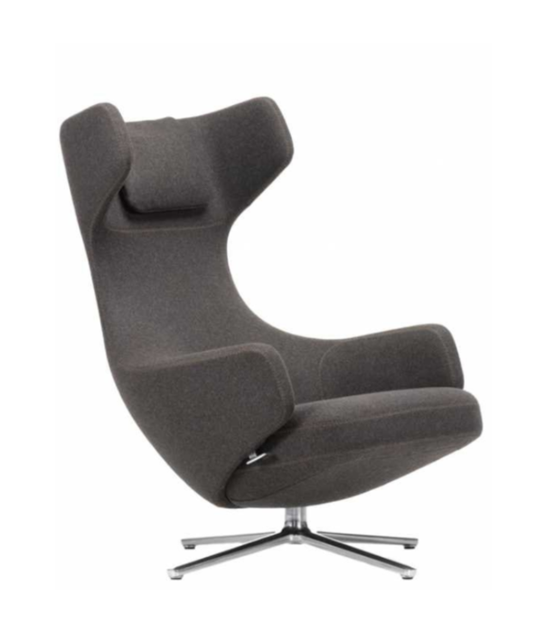Vitra  Vitra Grand Repos lounge stoel m. ottoman, Cosy Nutmeg